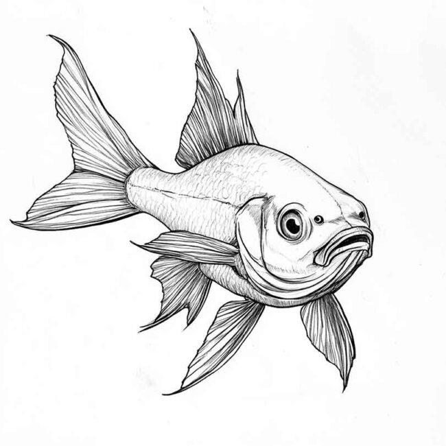 peixe pacu para colorir 6
