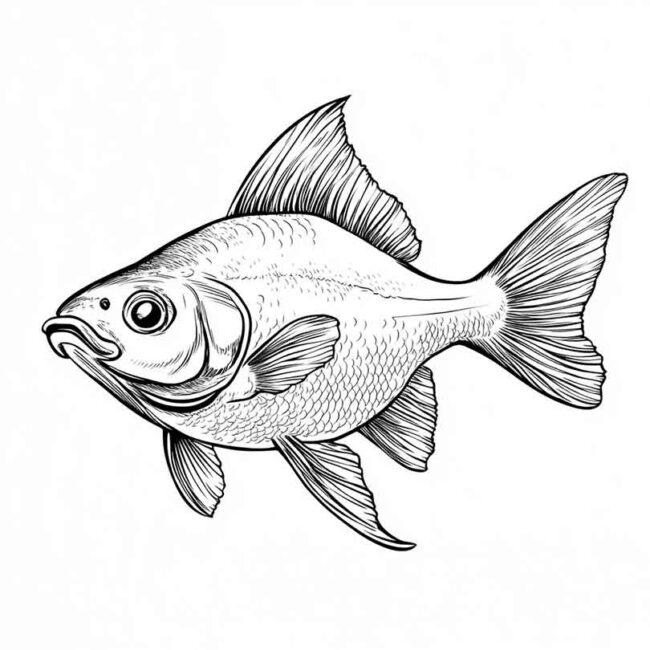 peixe pacu para colorir 7