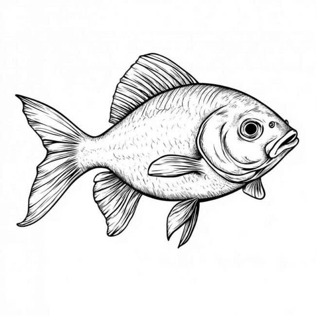peixe pacu para colorir 21