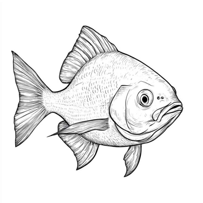 peixe pacu para colorir 23