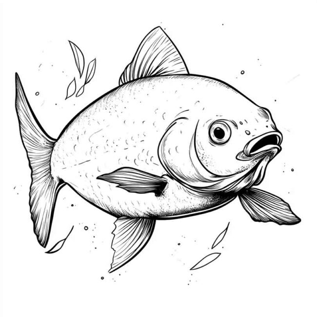 peixe pacu para colorir 15