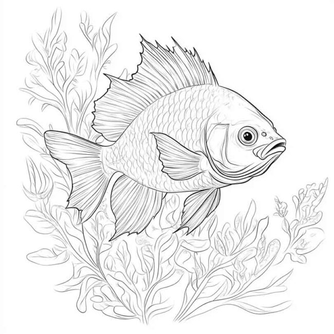 peixe pacu para colorir 24