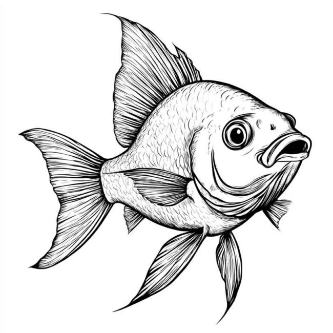 peixe pacu para colorir 19