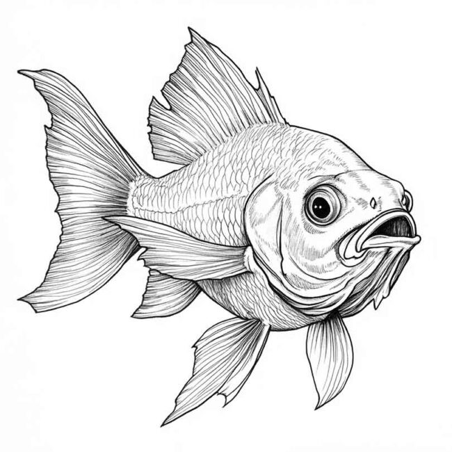 peixe pacu para colorir 20
