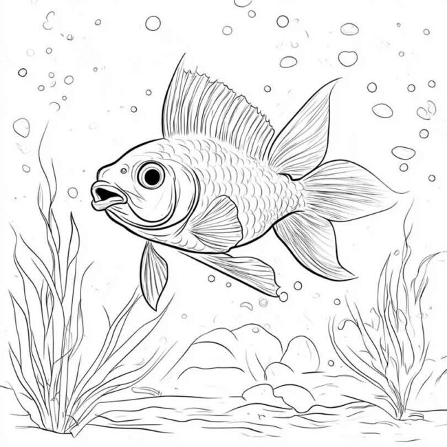 peixe pacu para colorir 25