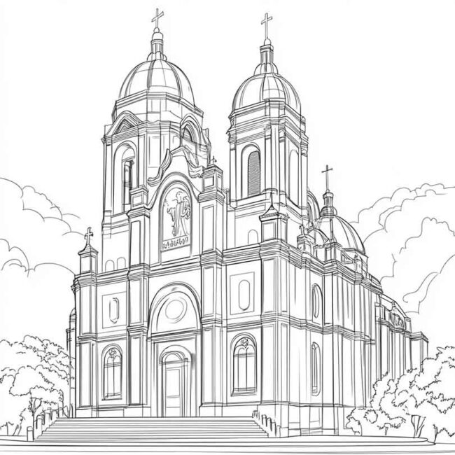 basilica nossa senhora de aparecida para colorir 9 basilica nossa senhora de aparecida para colorir 9