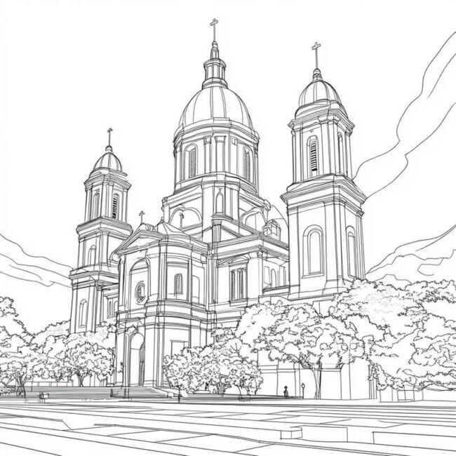 basilica nossa senhora de aparecida para colorir 7 basilica nossa senhora de aparecida para colorir 7
