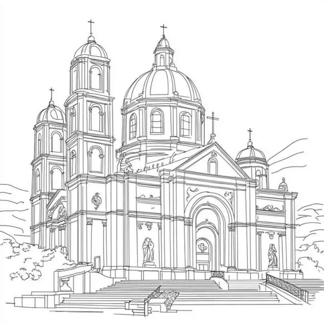 basilica nossa senhora de aparecida para colorir 8 basilica nossa senhora de aparecida para colorir 8