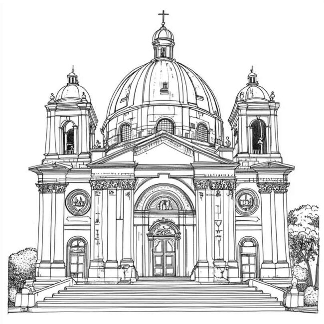 basilica nossa senhora de aparecida para colorir 3 basilica nossa senhora de aparecida para colorir 3