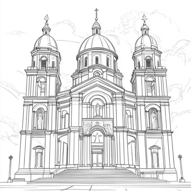 basilica nossa senhora de aparecida para colorir 4 basilica nossa senhora de aparecida para colorir 4