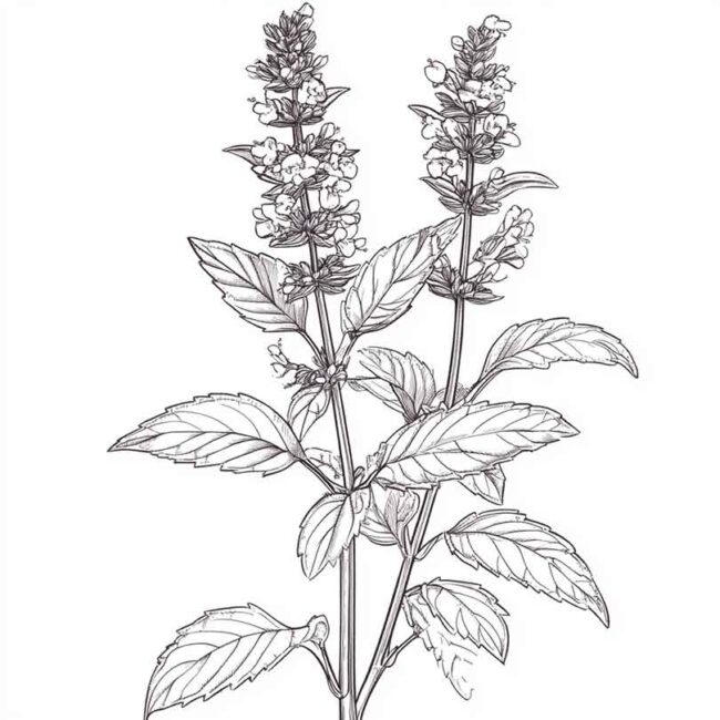 erva cidreira para colorir 8 erva cidreira para colorir 8