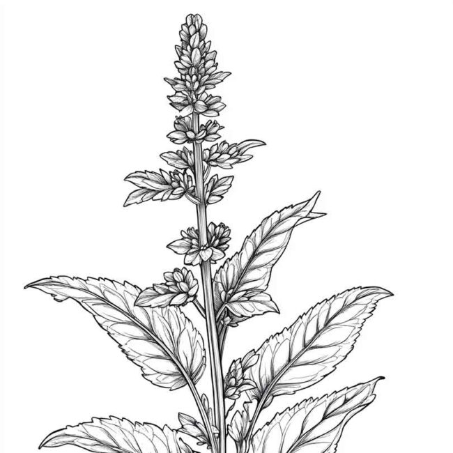 erva cidreira para colorir 4 erva cidreira para colorir 4