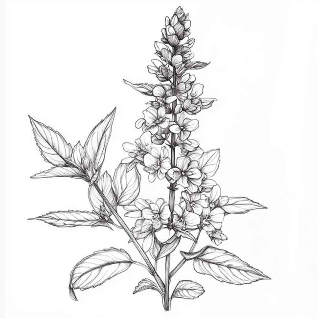 erva cidreira para colorir 13 erva cidreira para colorir 13