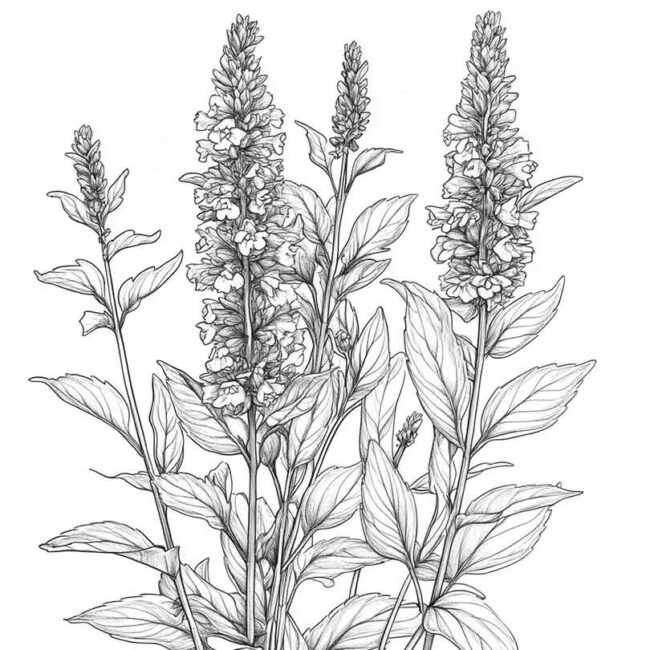 erva cidreira para colorir 19 erva cidreira para colorir 19