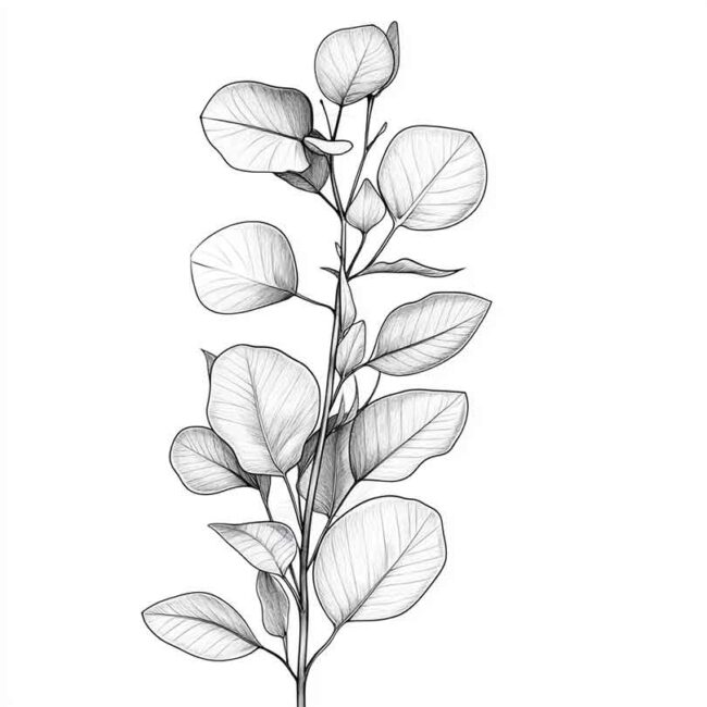 desenhos de eucalipto para colorir 24