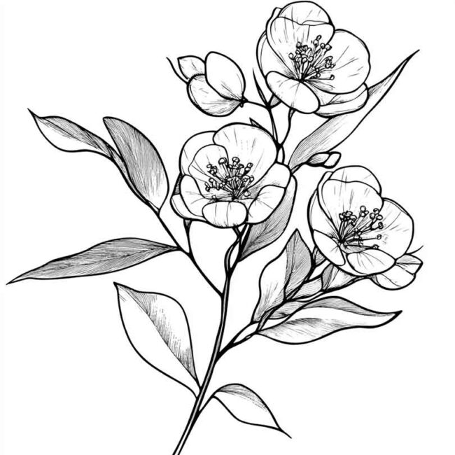 desenhos de eucalipto para colorir 18