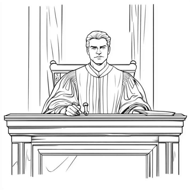 juiz para colorir 26 juiz para colorir 26