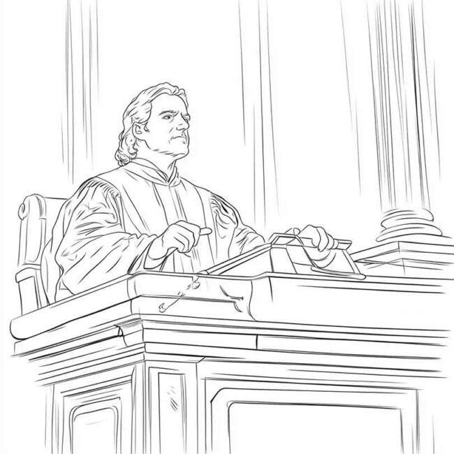 juiz para colorir 6 juiz para colorir 6