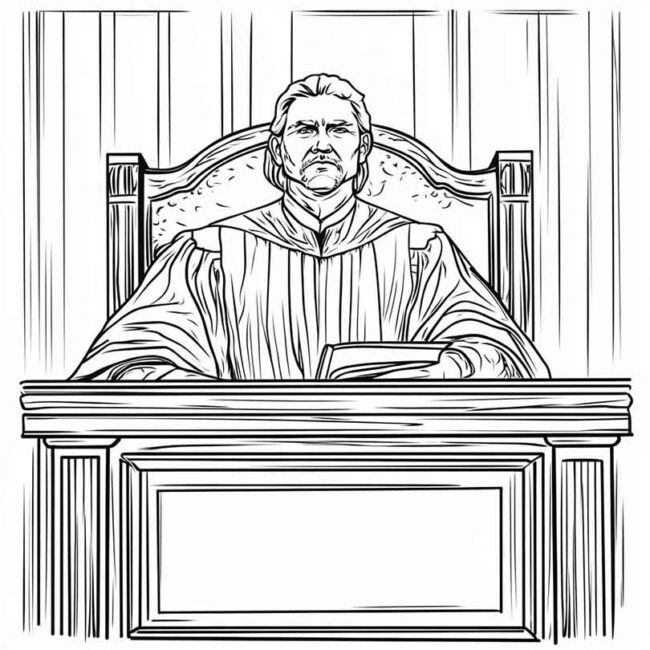 juiz para colorir 13 juiz para colorir 13