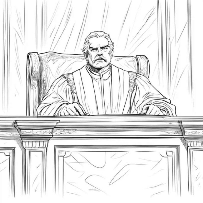 juiz para colorir 14 juiz para colorir 14
