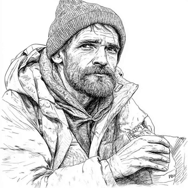 mendigo para colorir 20