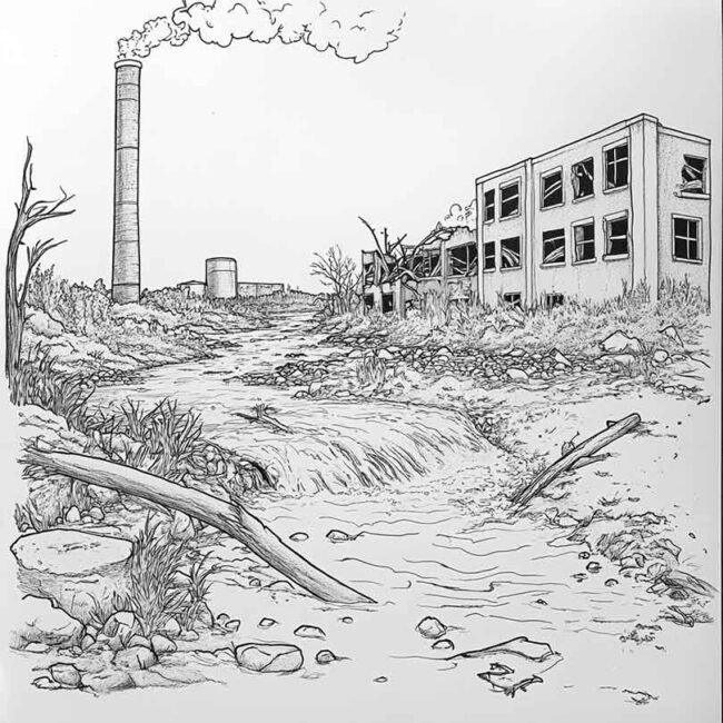rios poluidos para colorir 31