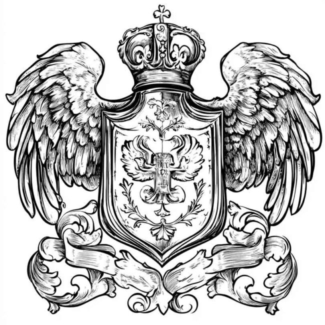 desenho de brasao para colorir 8