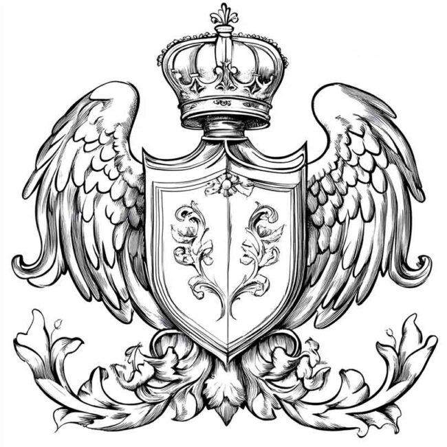 desenho de brasao para colorir 7