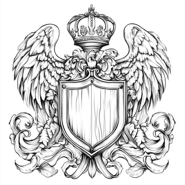 desenho de brasao para colorir 12