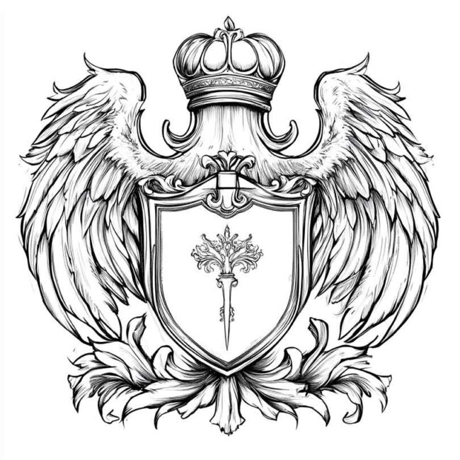 desenho de brasao para colorir 13