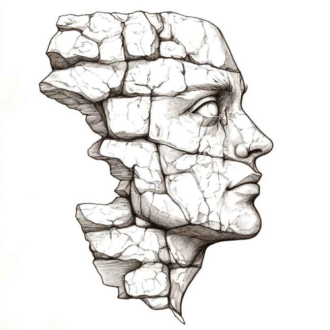 desenho de homem de pedra para colorir 8