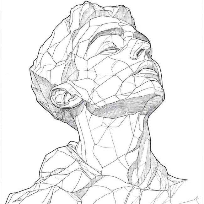 desenho de homem de pedra para colorir 2