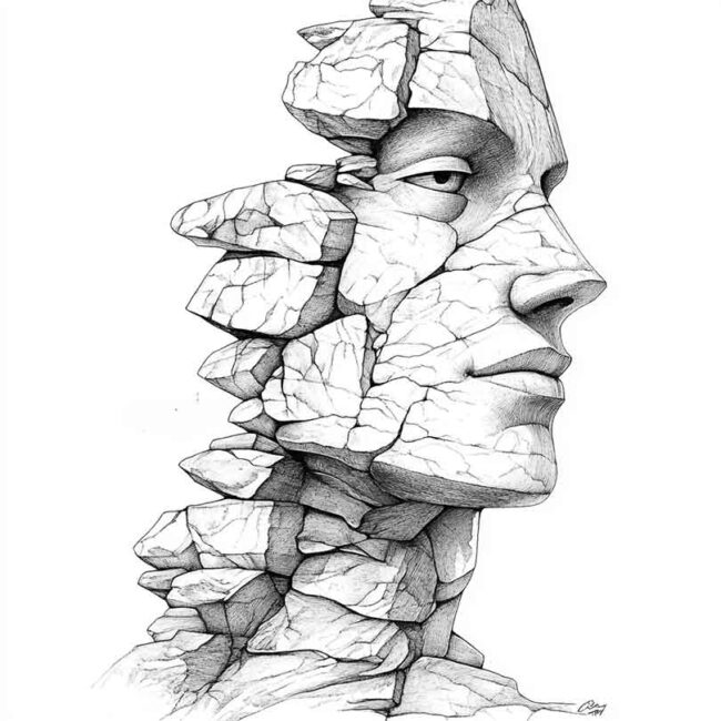 desenho de homem de pedra para colorir 17