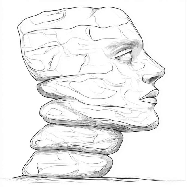 desenho de homem de pedra para colorir 13