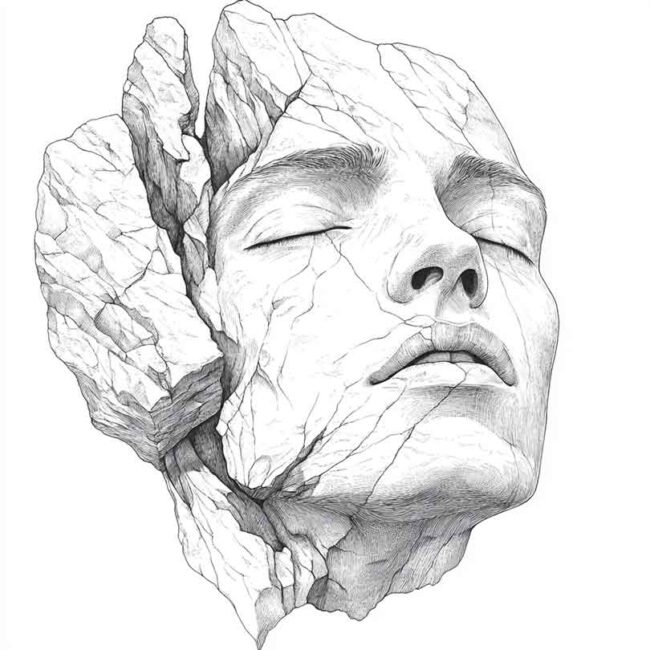 desenho de homem de pedra para colorir 5
