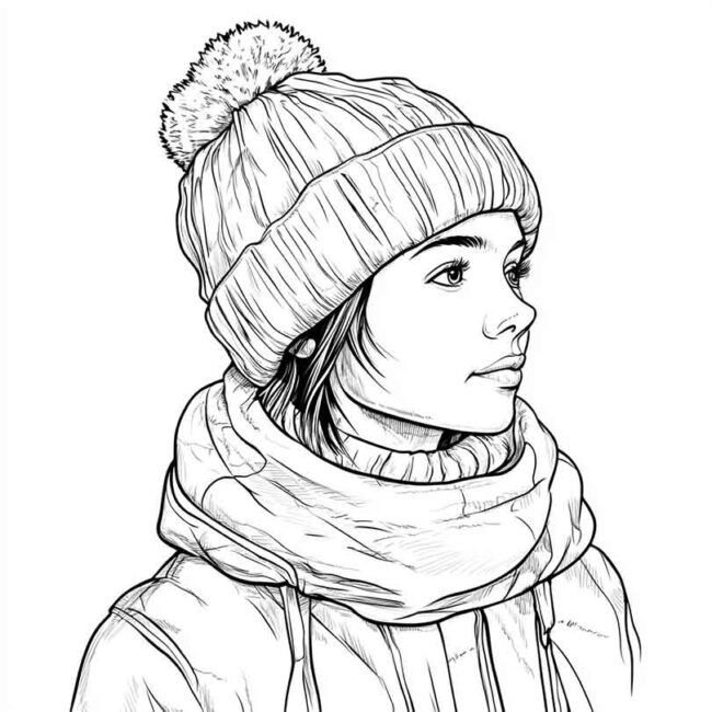 touca para colorir 6