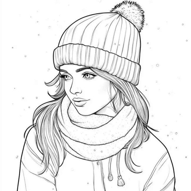 touca para colorir 4