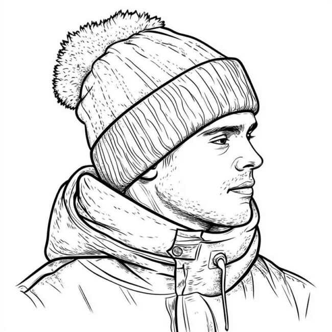 touca para colorir 3