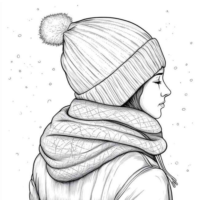 touca para colorir 16