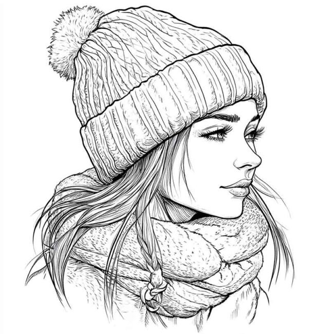 touca para colorir 19