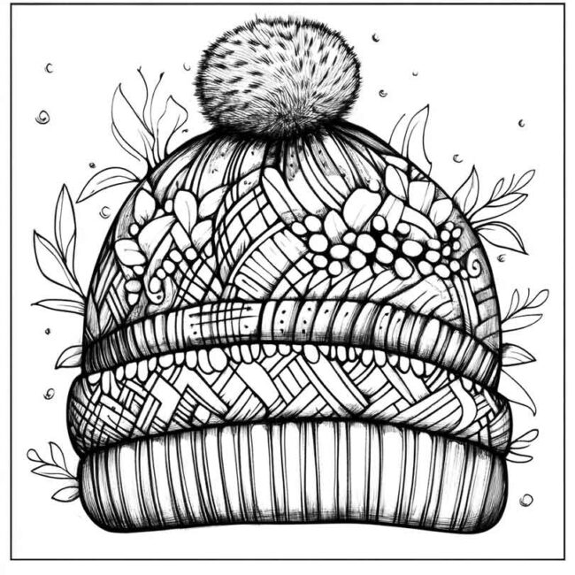 touca para colorir 1