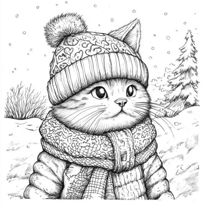 touca para colorir 17