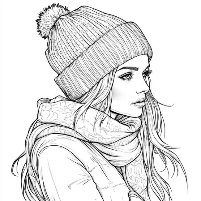 touca para colorir 10