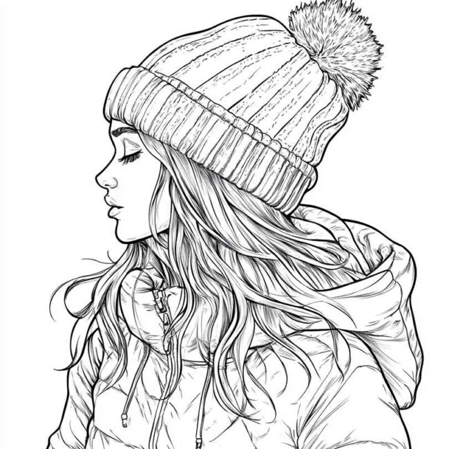touca para colorir 13
