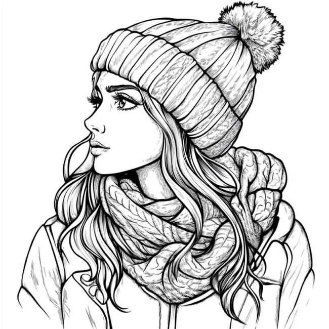 touca para colorir 2
