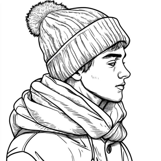 touca para colorir 7