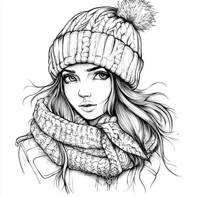 touca para colorir 12