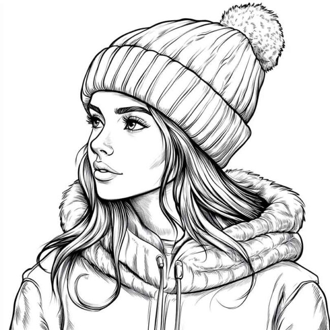 touca para colorir 14