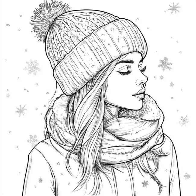 touca para colorir 5
