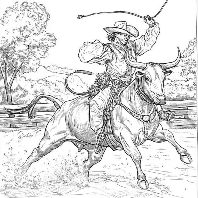 toureiro para colorir 33